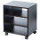 Black Portable Wooden Rolling Side Corner Printer Table Desk Home Office Wheels 3