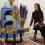 Sky Blue Tamarind and Resin Coffee Table 1