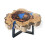 Sky Blue Tamarind and Resin Coffee Table 8
