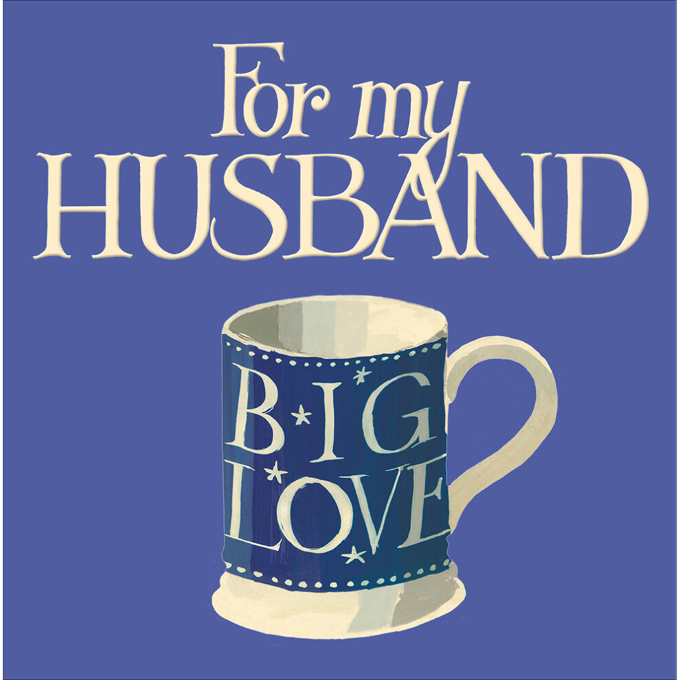 Woodmansterne Husband's Big Love Contemporary Emma Bridgewater Valentine's Day Greeting Card White