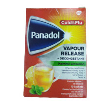 Panadol Cold & Flu Vapour Release Powder - Soothing Relief for Cold and Flu Symptoms 10 Sachets