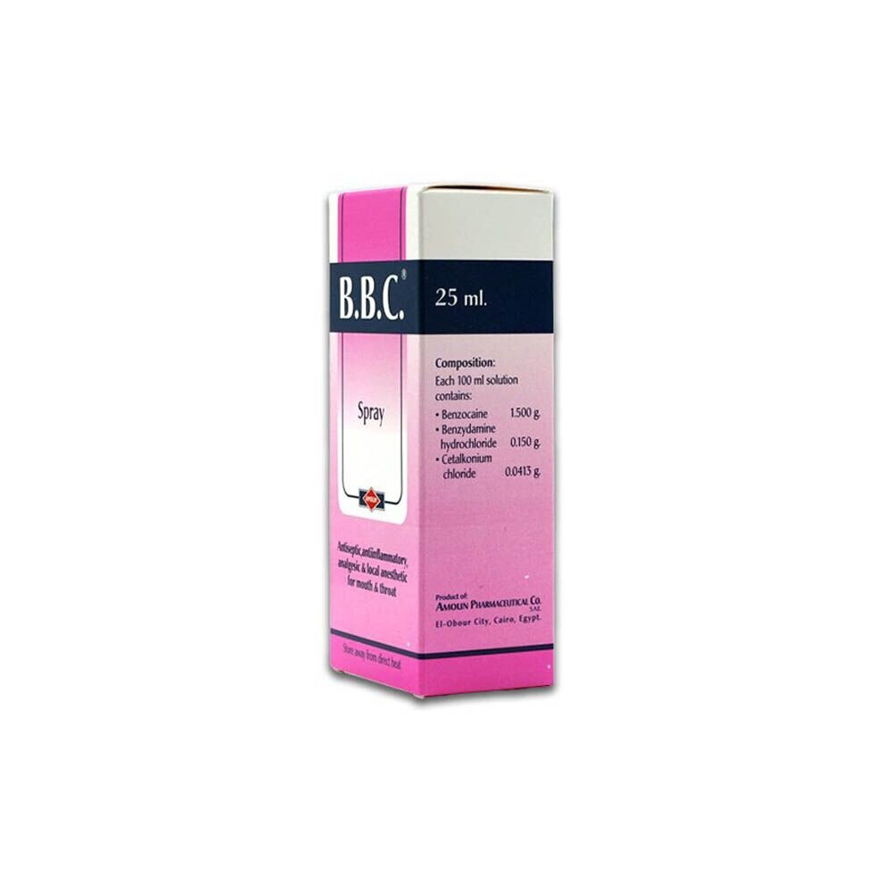 B.B.C Spray 25ml - Fast-Acting Relief for Oral and Throat Discomfort