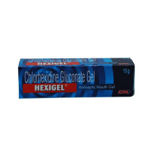 Hexigel Mouth Gel - Antiseptic Relief for Oral Irritation and Mouth Ulcers 15gm