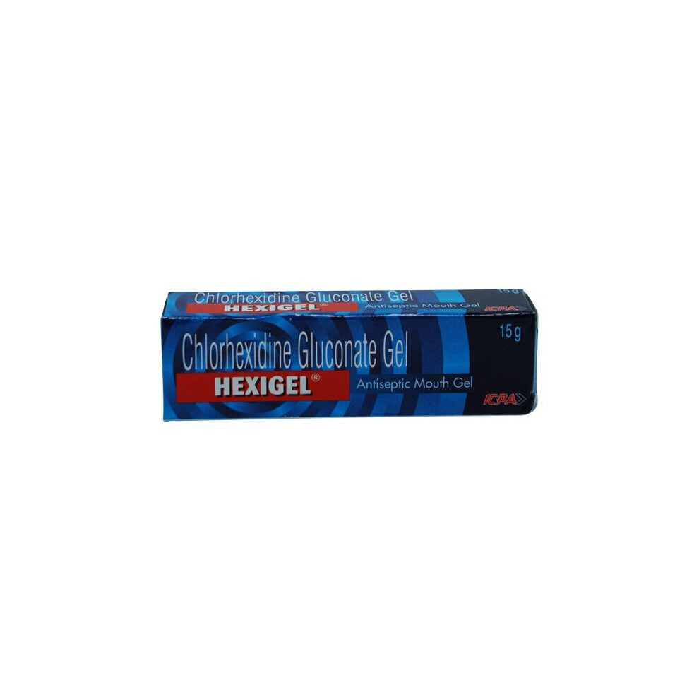 Hexigel Mouth Gel - Antiseptic Relief for Oral Irritation and Mouth Ulcers 15gm