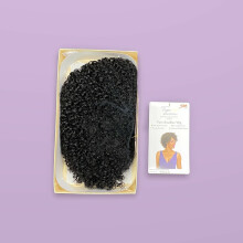(1B natural Black ) Sleek Human Hair ACSA Wig 11'' Inch