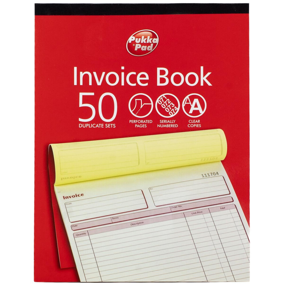 Photos - Notebook Pukka Pad 1x  A4  50 Set Duplicate Invoice Book With Carbon DU8142 Single Book 1-DU8142 (214x273mm)