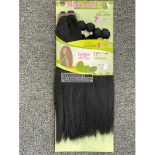 (1B Natural Black) Sleek Hot Afro Yaki Weave 18'',,20'',,22'' Inch