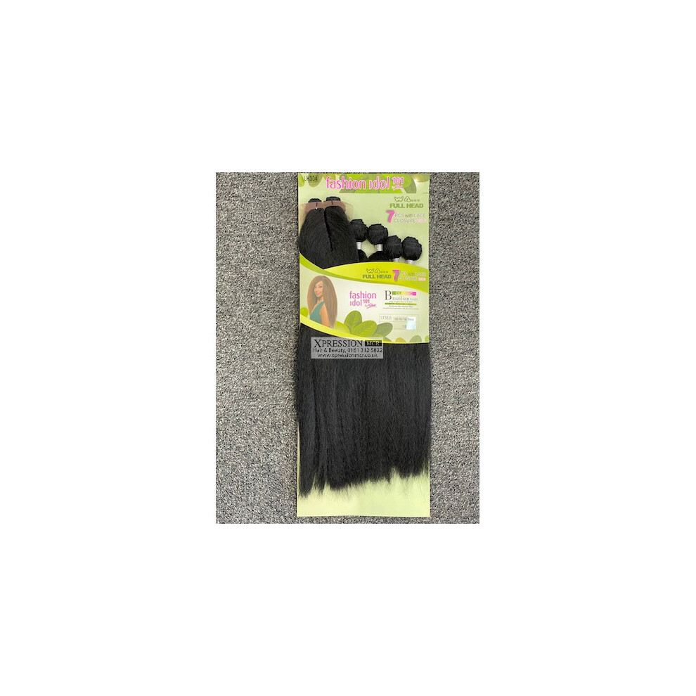 By Sleek (1B Natural Black) Sleek Hot Afro Yaki Weave 18'',,20'',,22'' Inch