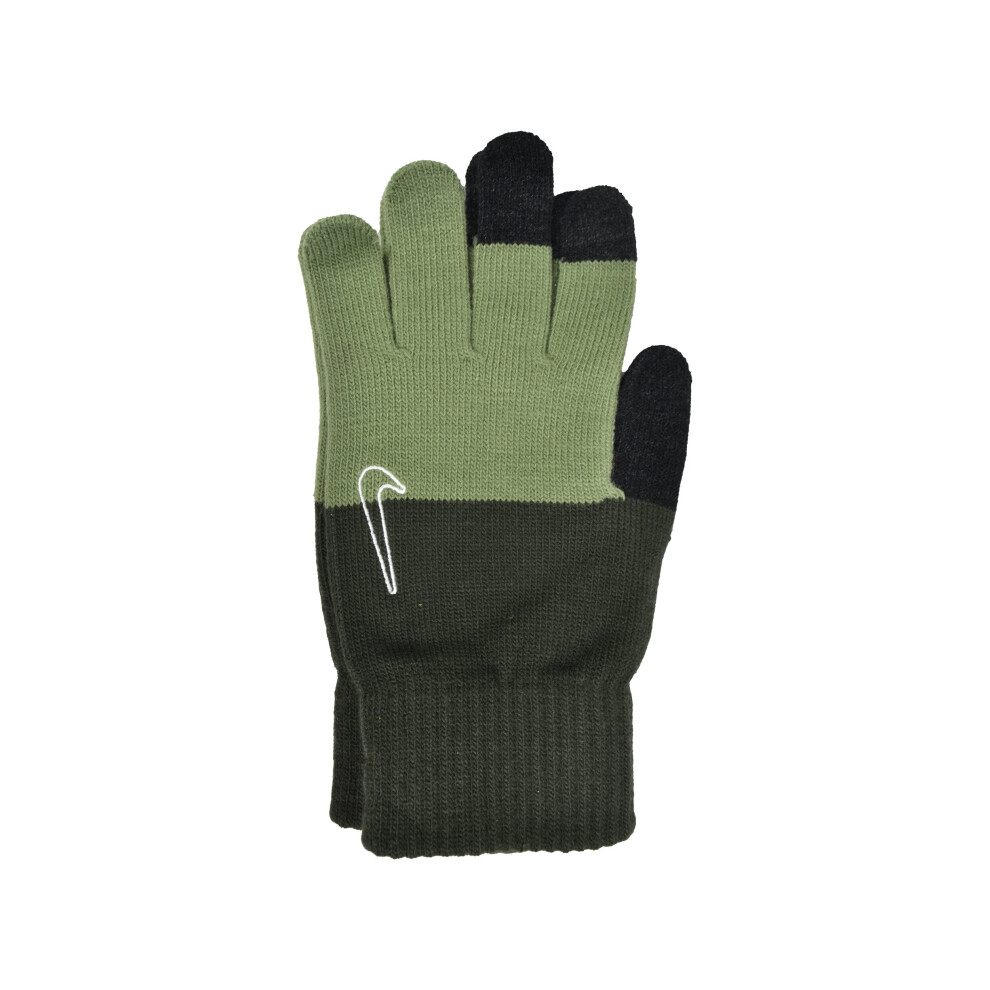 Nike Swoosh Knit Grip Gloves 2.0 Dark Green Black