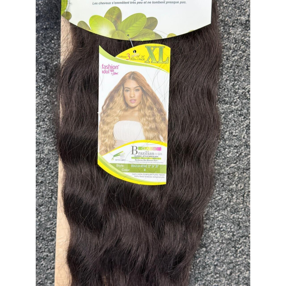 By Sleek (4) Sleek Brasilia Weave Syn Hair 22"/24"/26" Inch