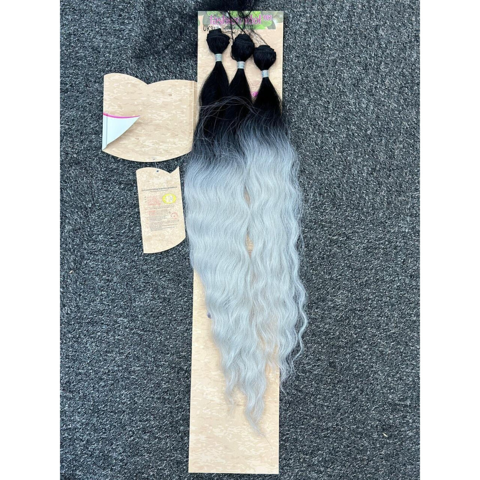 By Sleek (Tt - 1B/Rock Grey) Sleek Brasilia Weave Syn Hair 22"/24"/26" Inch