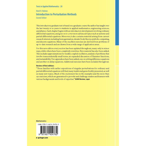 Introduction to Perturbation Methods (Texts in Applied Mathematics) 2