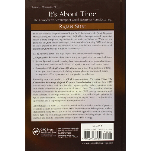 It's About Time: The Competitive Advantage of Quick Response Manufacturing 1
