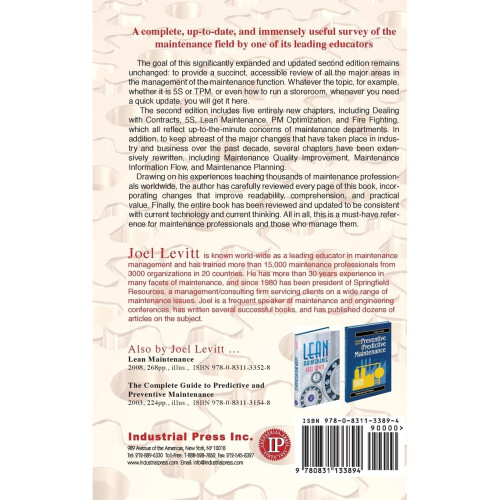 Handbook of Maintenance Management 2nd Ed 1