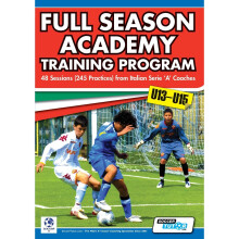 Full Season Academy Training Program U13-15 - 48 Sessions (245 Practices) from Italian Series 'a' Coaches