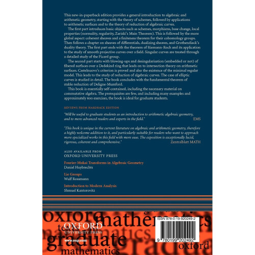 Algebraic Geometry and Arithmetic Curves (Oxford Graduate Texts in Mathematics) 1