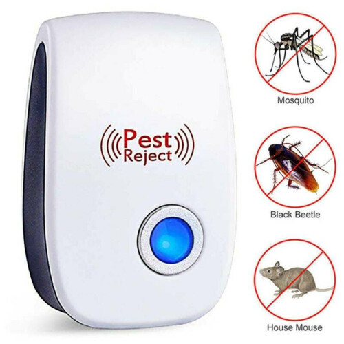 (1PCS) 1-6 Pcs Ultrasonic Pest Repeller Control Electronic Repellent Mouse Rats Rejects