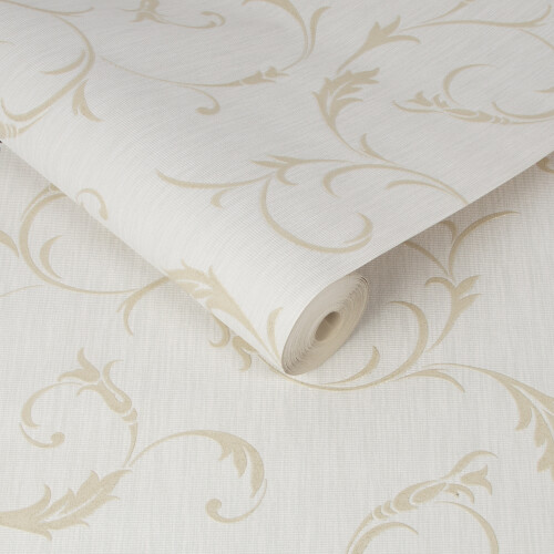 Superfresco Athena Shimmer Scroll Gold Wallpaper on OnBuy