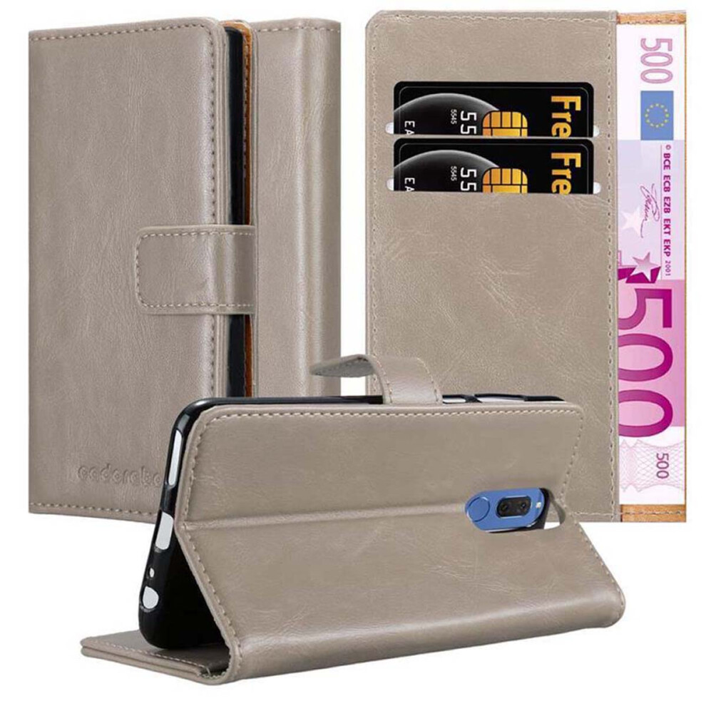 (CAPPUCCINO BRAUN, Huawei MATE 10 LITE) Cadorabo Case for Huawei MATE 10 LITE Cover Book Wallet Protection PU Leather Flip Magnetic Luxury Etui-image-OPC-P8SJ9N8-NEW