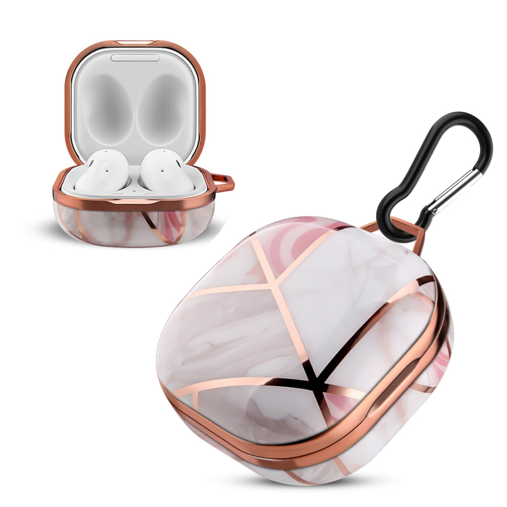 (Pink Marble) Cadorabo Case for Samsung Galaxy Buds PRO / LIVE / Buds 2 Headphone Case