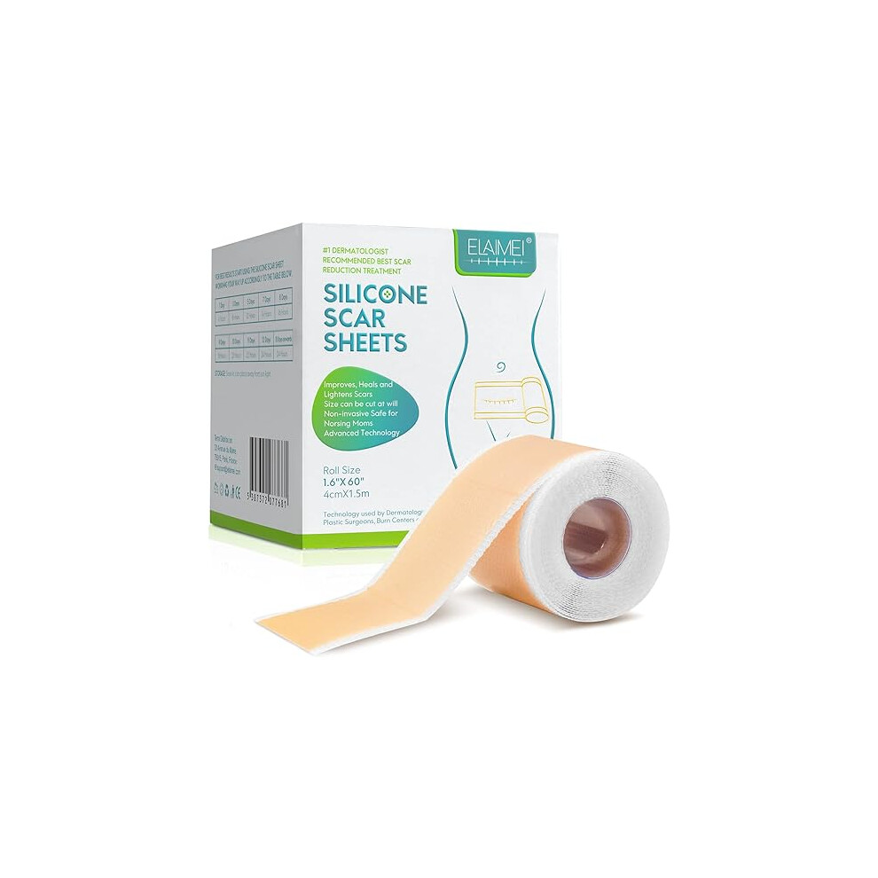 Medical Grade Silicone Scar Sheets, Silicone Scar Tape , Scar Removal Strips (1.6x 60 )