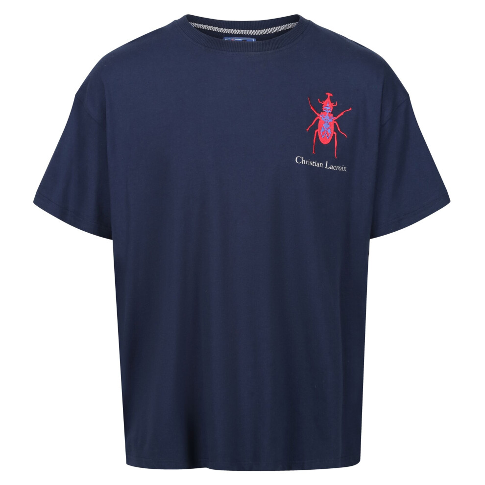 (S, Navy) Regatta Mens Christian Lacroix Aramon Beetle T-Shirt