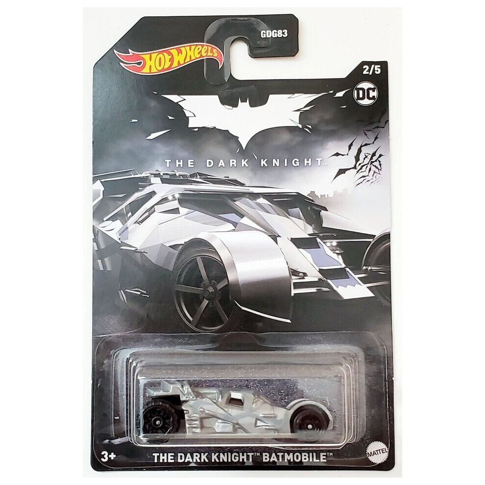 Mattel Hot Wheels Batman Die-Cast Car The Knight Batmobile 1:64 Scale Dark