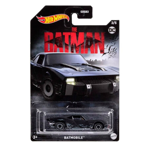 Mattel Hot Wheels DC Comic Batman Die-cast Car BATMOBILE 1:64 Scale