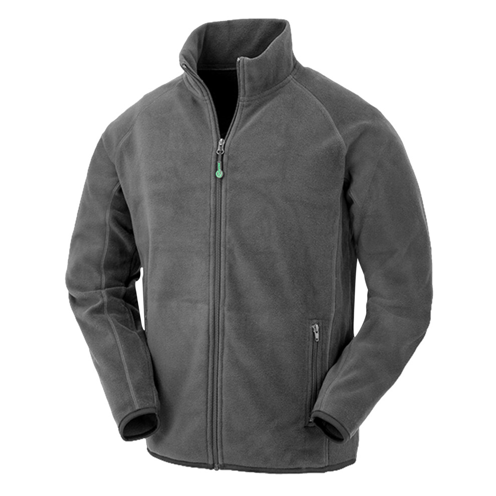 (M, Grey) Result Genuine Recycled Mens Microfleece Jacket