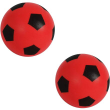 (Red ) MantraRaj Pack of 2 Football 17.5cm Sponge Foam Soccer Ball Suitable for Outdoor Games for Kids Indoor Football Garden Games