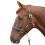 (X Full, Black) Hy Leather Head Collar 2