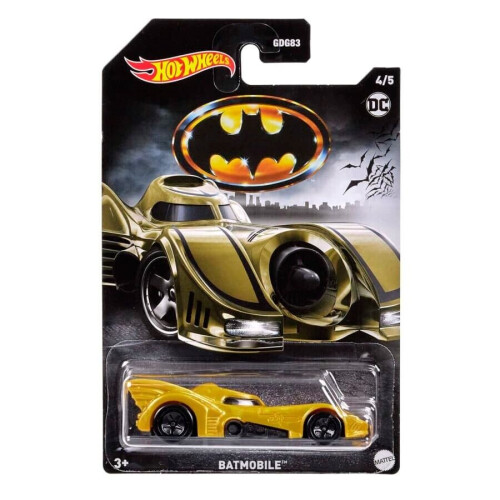 Mattel Hot Wheels DC Comic Batman Die-cast Car GOLD BATMOBILE 1:64 Scale