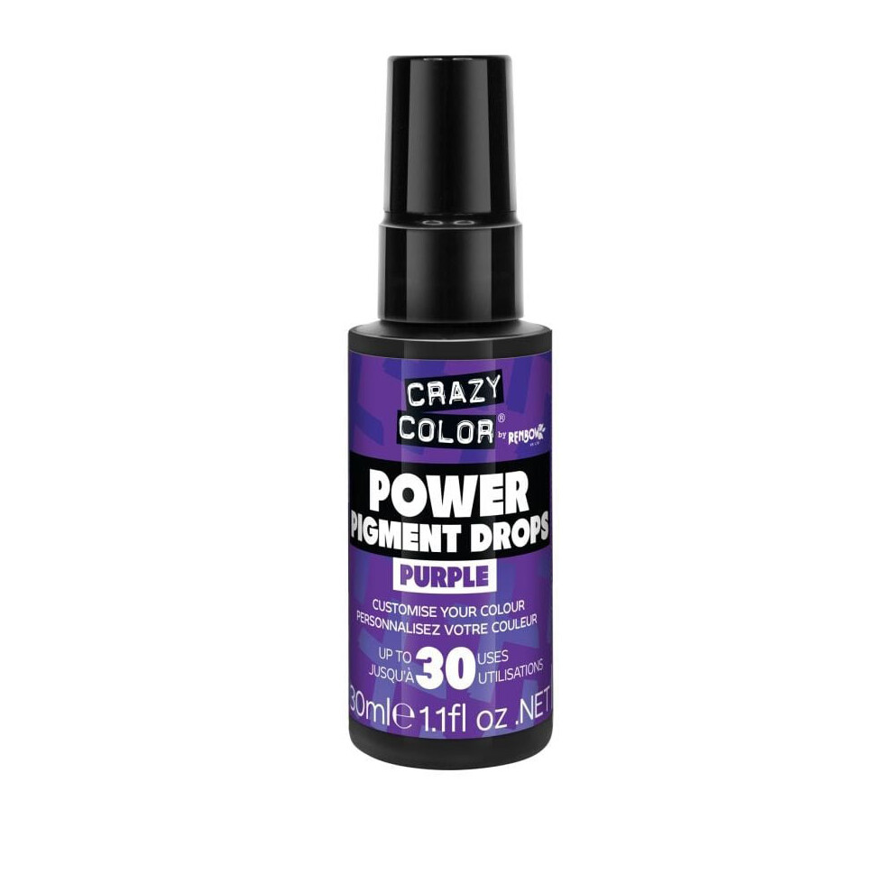 Crazy Color Power Pigment Drops Purple 30ml