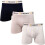 Farah (2XL, Assorted) Farah Mens Callow 3-Pack Elasticated Logo Waist Boxers Boxer Shorts - Assorted 1