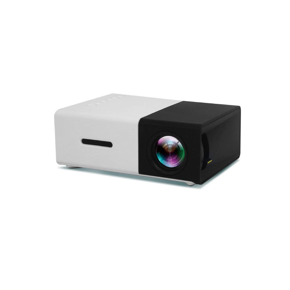 (Black, 1) Mini Pocket LED Home Cinema Projector HD 1080P Portable Cinema HDMI USB