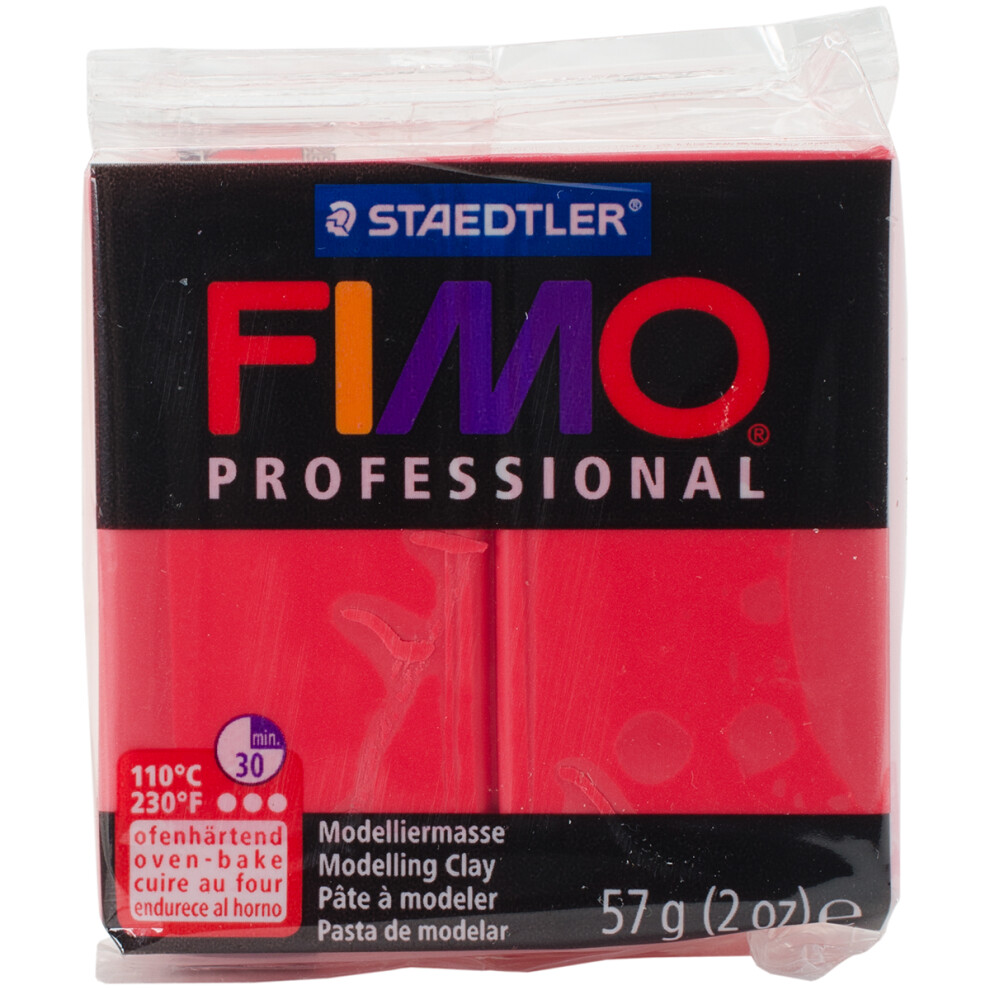 Fimo Professional Soft Polymer Clay 2oz-Red EF8005-200