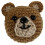 Fabric Editions Mini Crochet Kit-Bear 2.7"X2.7" CRCHKTMI-WDBER 2
