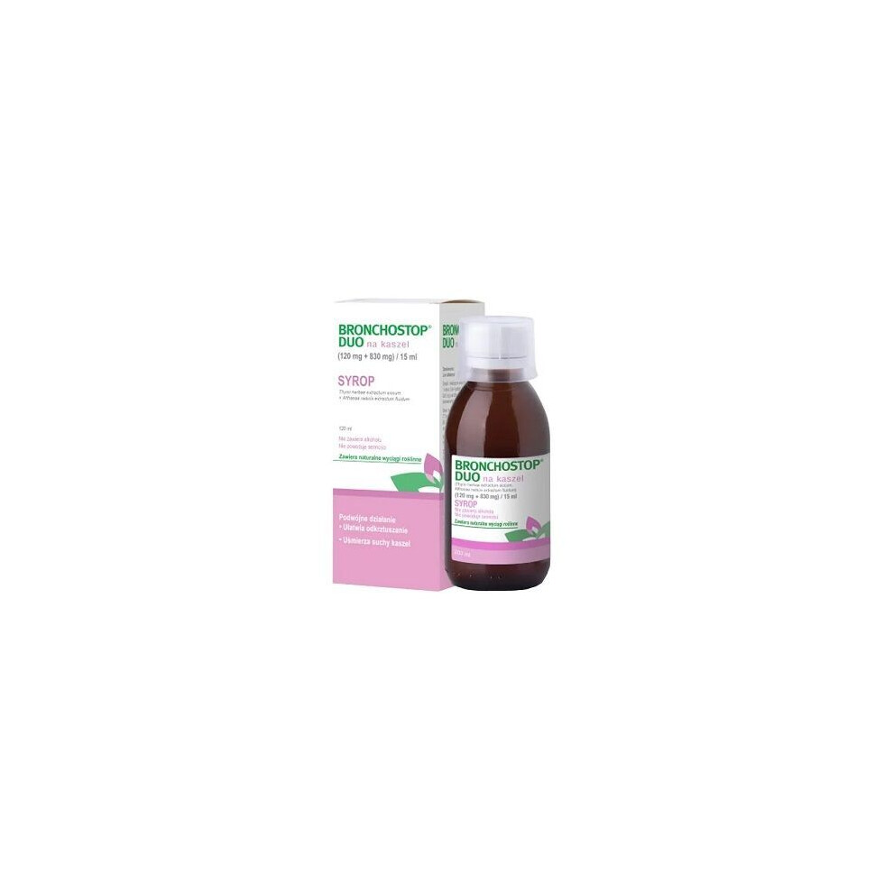 Kwizda Pharma Bronchostop Duo Cough Syrup, 120 Ml