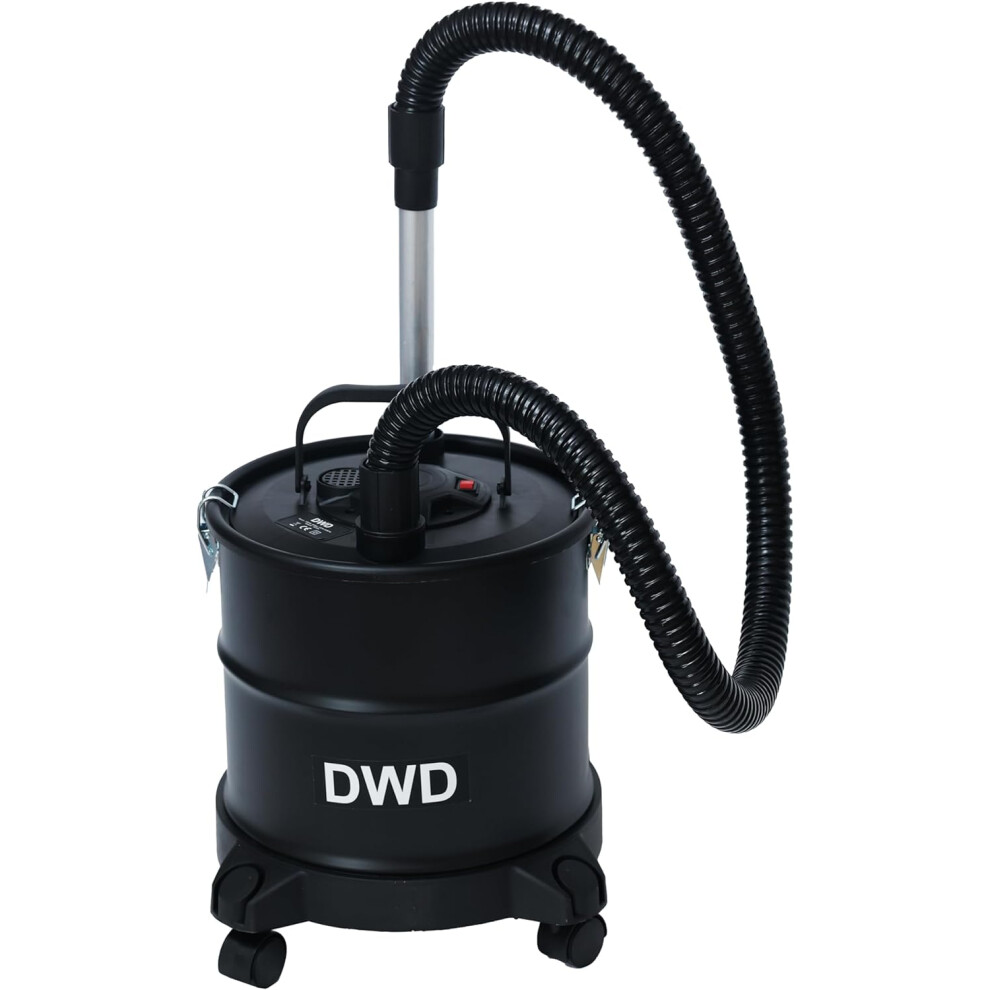 DWD Ash Vacuum Cleaner 1200W 18Ltr Bagless with HEPA filter & Cover Debri Dust Fireplaces,Blower Function,4.5m Cable Hose Length 1.5m Vacuity 15Kpa