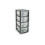 4 Drawer Plastic Storage Tower Unit  Silver/Mini 1