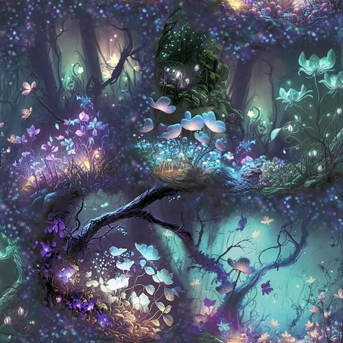 Arthouse Arthouse Magical Garden Multicoloured Wallpaper Enchanted Floral