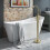 Freestanding Modern Slipper Bath 1660mm - Britta By Voda Design 1