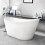 Freestanding Modern Slipper Bath 1660mm - Britta By Voda Design 2
