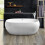 Freestanding Modern Double Ended Bath 1660mm - Olivia By Voda Design 1