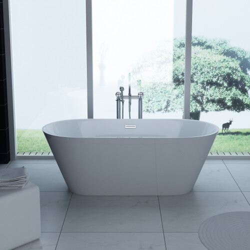 Freestanding Modern Double Ended Bath 1700mm - Duke By Voda Design 1