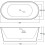 Freestanding Modern Double Ended Bath 1600mm - Duke By Voda Design 3