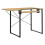 Dart Sewing Machine Table With Folding Top In Charcoal Black / Ashwood 1