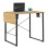 Dart Sewing Machine Table With Folding Top In Charcoal Black / Ashwood 3