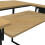Dart Sewing Machine Table With Folding Top In Charcoal Black / Ashwood 4