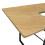 Dart Sewing Machine Table With Folding Top In Charcoal Black / Ashwood 5